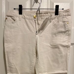 White Michael Kors capris Size 6